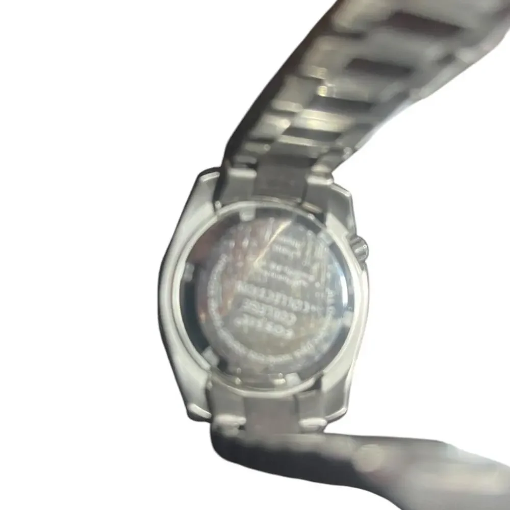 Set - 2 OU Watches Fossil Bracelet Watch & Geneva Bangle Watch Floating Crystals